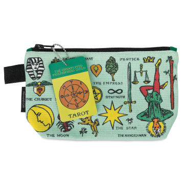 Tarot Canvas Zipper Bag (front of bag, with tag)