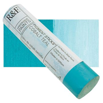 Open in modal - R&F Pigment Stick - Cobalt Teal, 38 ml Stick and swatch