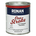 Ronan One Stroke Lettering Enamel - Aqua, Pint