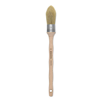 Escoda Natural Bristle Brushes - Round Oval, Size 6, Long Handle
