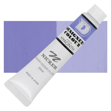 Open in modal - Nicker Designers Color Gouache - Hyacinth Blue, 20 ml tube and swatch