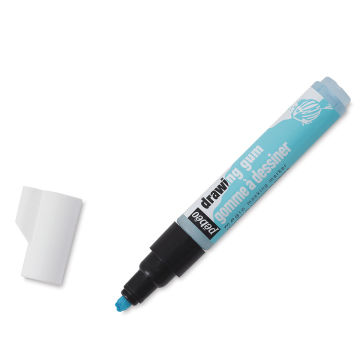 Pebeo Drawing Gum Marker for Kids - Angled marker with cap removed