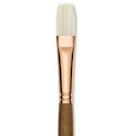 Princeton Best Natural Bristle Brush - Flat, Long Handle, Size 8