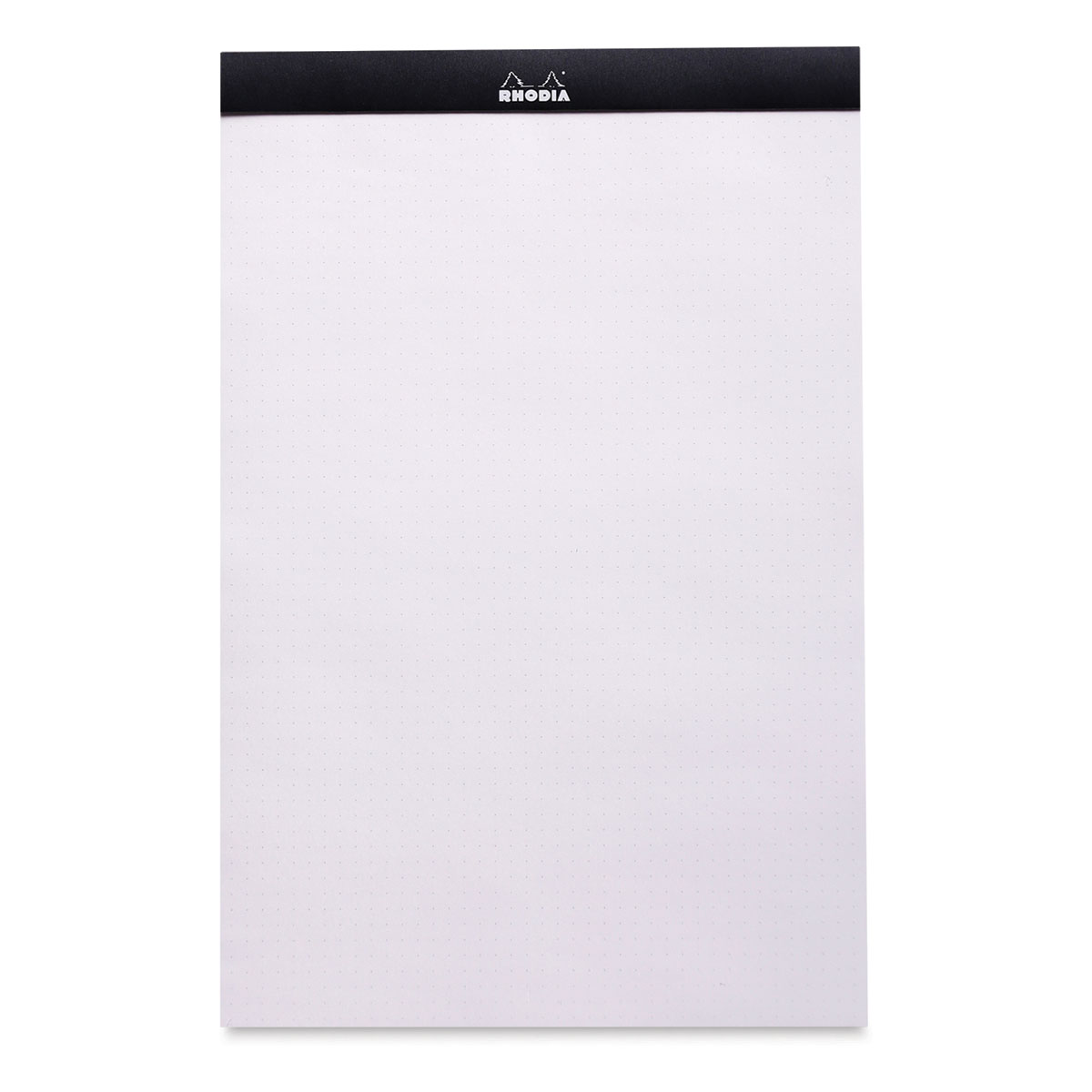 Rhodia Classic Notepad DotPad Top Staplebound 8 1/4 x 12 1/2 Grid Black 80 sheet 