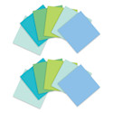 Post-it Recycled Super Sticky Notes - Oasis Collection, 3" x 3", Pkg of 12