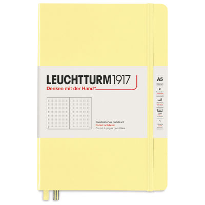 Leuchtturm1917 Dotted Hardbound Notebook - Vanilla, 5-3/4" x 8-1/4"