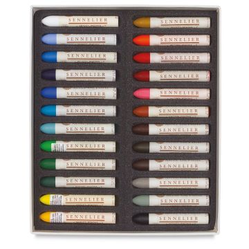 Sennelier Oil Pastels, Set of 24 Artist Colors