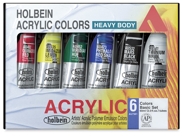 Holbein Heavy Body Artist Acrylic Paints and Sets