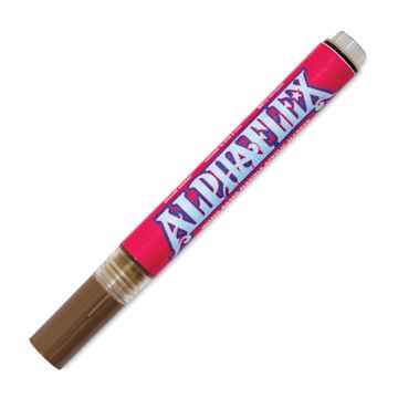Open in modal - Alpha6 AlphaFlex Textile and Leather Paint Marker - Brown, 4 mm