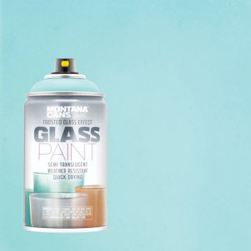 Montana Glass Spray Paint - Mint (Spray can with swatch)