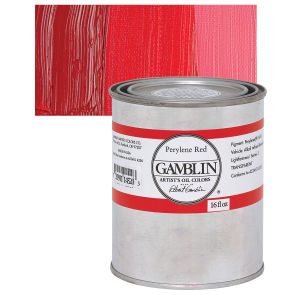 Gamblin Artist's Oil Color - Perylene Red, 16 oz Can