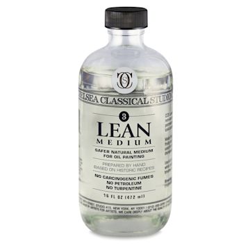 Open in modal - Chelsea Classical Studio Oils Lean Medium - Front of 16 oz bottle