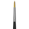 Trekell Synthetic Gold Taklon Brush - Round, Short Handle, Size 6