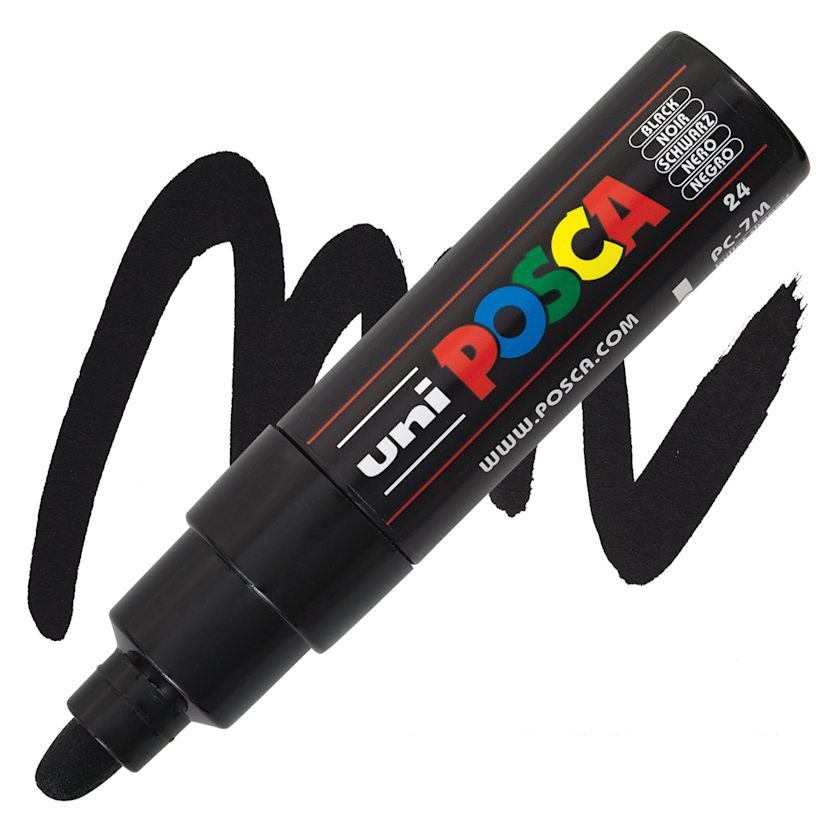 Posca Paint Marker Black, Broad, Bullet Tip, 4.5 mm 5.5 mm BLICK