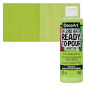 DecoArt Fluid Art Ready-To-Pour Acrylic - Chartreuse, 8 oz Bottle