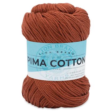 Open in modal - Lion Brand Pima Cotton Yarn - Spice, 186 yards