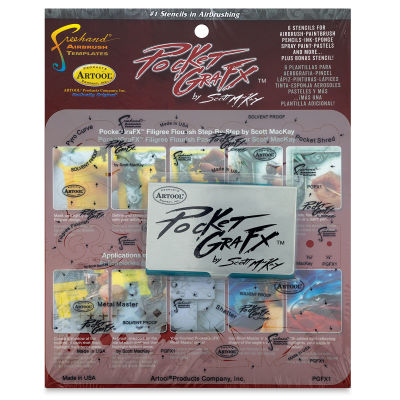 PocketGraFX Freehand Template Set - Front of package
