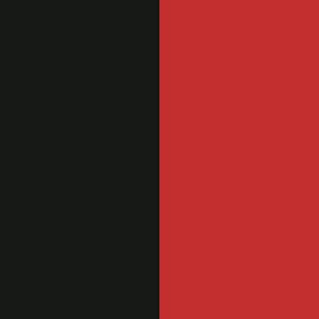 Open in modal - Pepperell Rexlace Duo - Close-up of Black and Red Duo Lacing