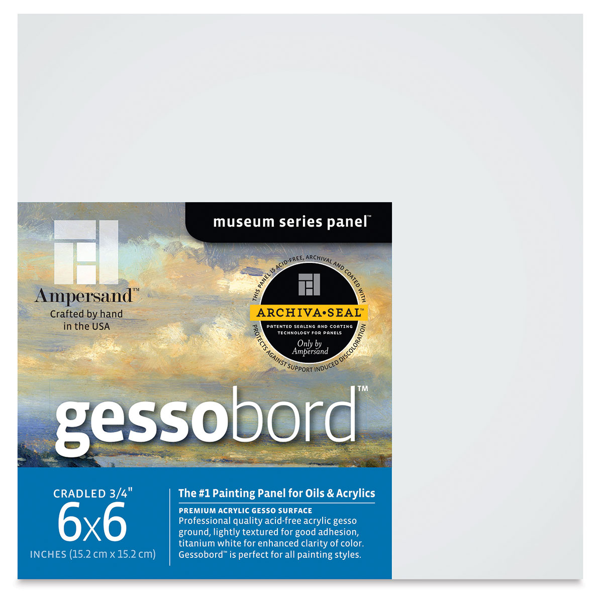 Ampersand Gessobord - 3/4 Cradled 16 x 20
