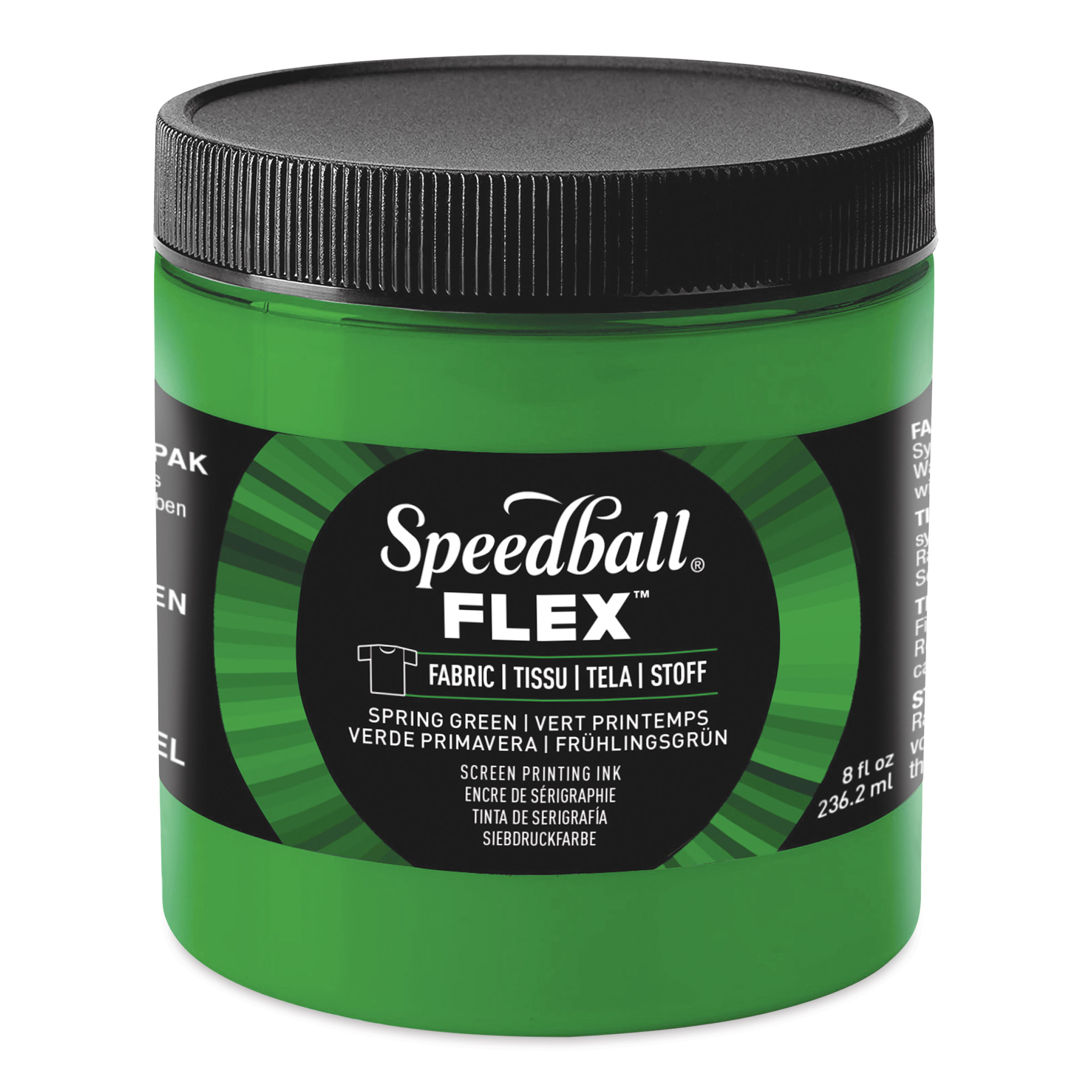 Fabric Screen Printing Ink green, 8 oz.