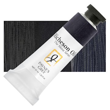 Open in modal - Shiva Signature Artist Oil Color - Payne's Gray, 1.25 oz Tube and swatch