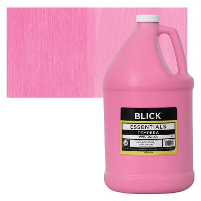 Blick Essentials Tempera - Pink, Gallon with swatch