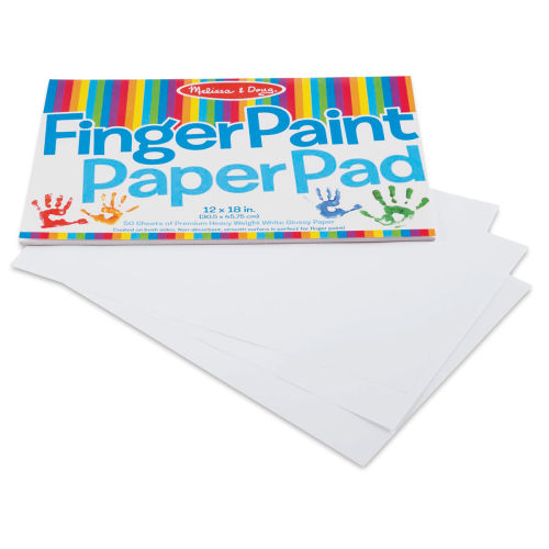 Melissa & Doug Finger Paint Paper Pad - 12 x 18, Package of 50, Sheets