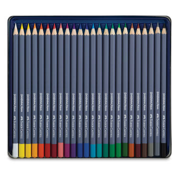 Faber-Castell Goldfaber Aqua Watercolor Pencils - Set of 24 (Set contents)