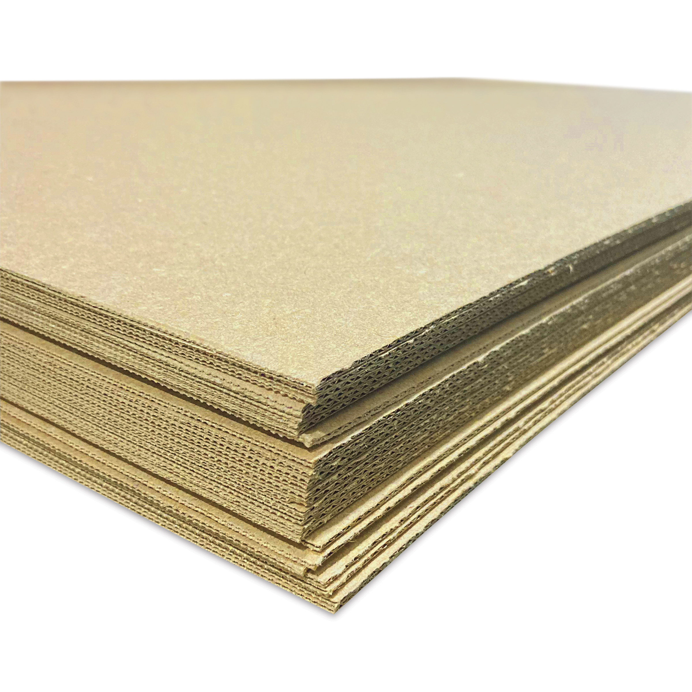 BONHEUR Papier　0329 Flipside Kraft Corrugated Cardboard Sheets - E-Flute, 32