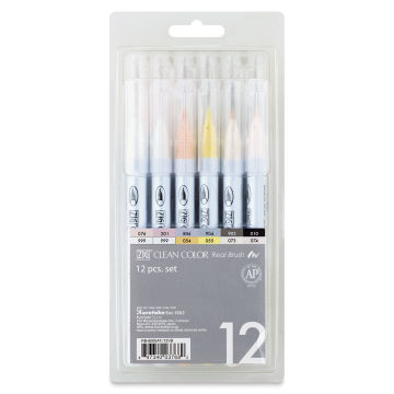 Zig Clean Color Real Brush Markers 12/Pkg