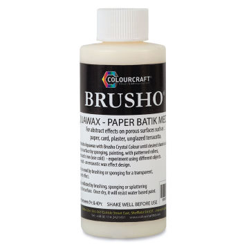 Brusho Aquawax Paper Batik Medium - Front view of bottle