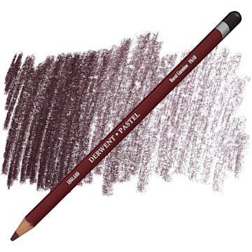 Open in modal - Derwent Pastel Pencil - Burnt Carmine pencil and swatch