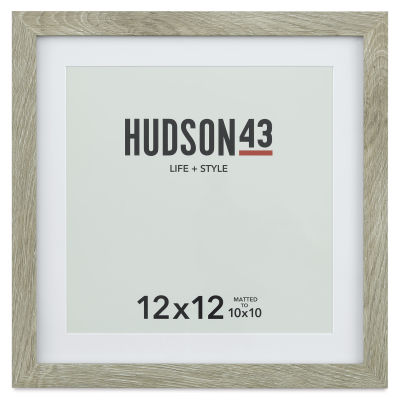 Hudson 43 Gallery Frame - Natural, 12" x 12" (Front of frame)