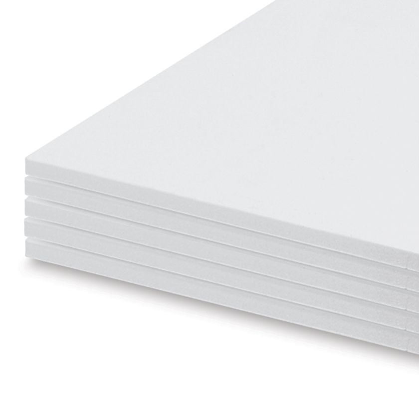Elmer's PreCut Foamboard 8" x 10" x 3/16", White, Pkg of 5 Sheets