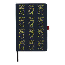 Brainmind Studios Story Tellers Notebook - Navy Blue, 8-1/2" x 5-1/2", 192 Pages (front)