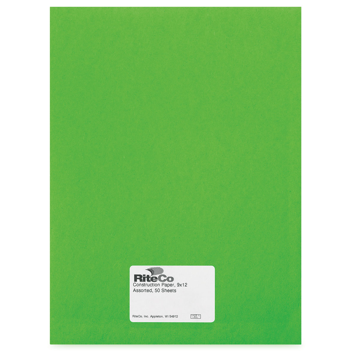 Riteco Construction Paper - Light Green, 9 x 12, 50 Sheets