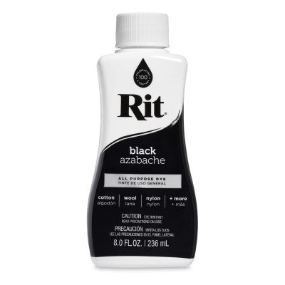 Rit Liquid Dye - Black, 8 oz, front