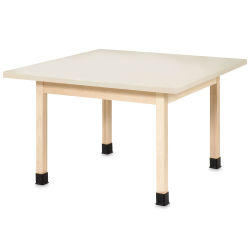 Diversified Spaces Four-Student Tables - Angled view of table with Laminate Top