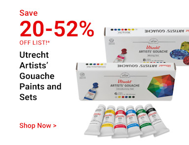 Save 20-52% off list! Utrecht Artists' Gouache Paints and Sets. Shop now.