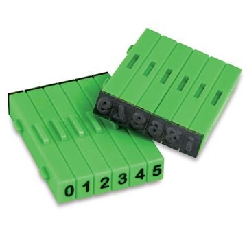 Open in modal - Xiem Studio Attachable Stamps - Both ends of set of Numbers shown