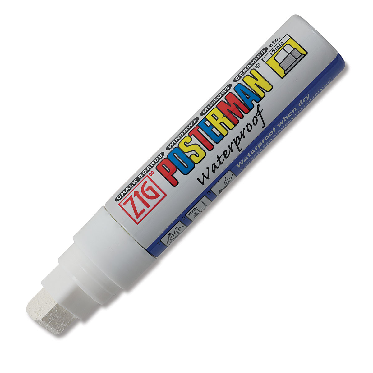 Zig Posterman Paint Marker - 15 mm, White, Big and Broad