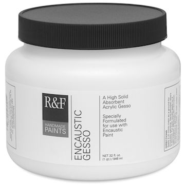 Open in modal - R&F Encaustic Gesso - Front of Quart Jar shown