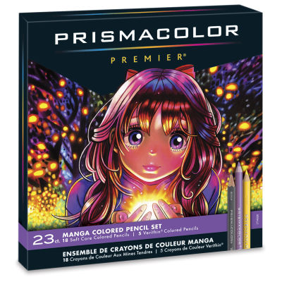 Prismacolor Premier Colored Pencils Manga Set - Front of package
