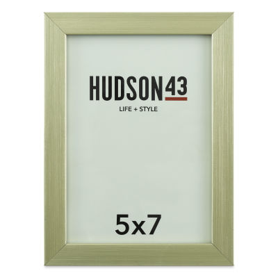 Hudson 43 Gallery Metallic Frames - Brass, 5" x 7", Easel Back (Front of frame)