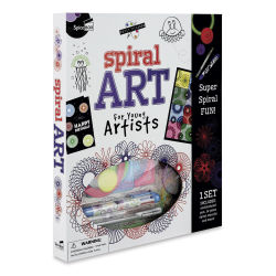 Spicebox Petit Picasso Spiral Art Kit - Front of Kit shown upright