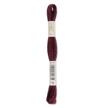 Open in modal - DMC Eco Vita Organic Wool Thread - Cardinal Madder, 17-1/2 yds