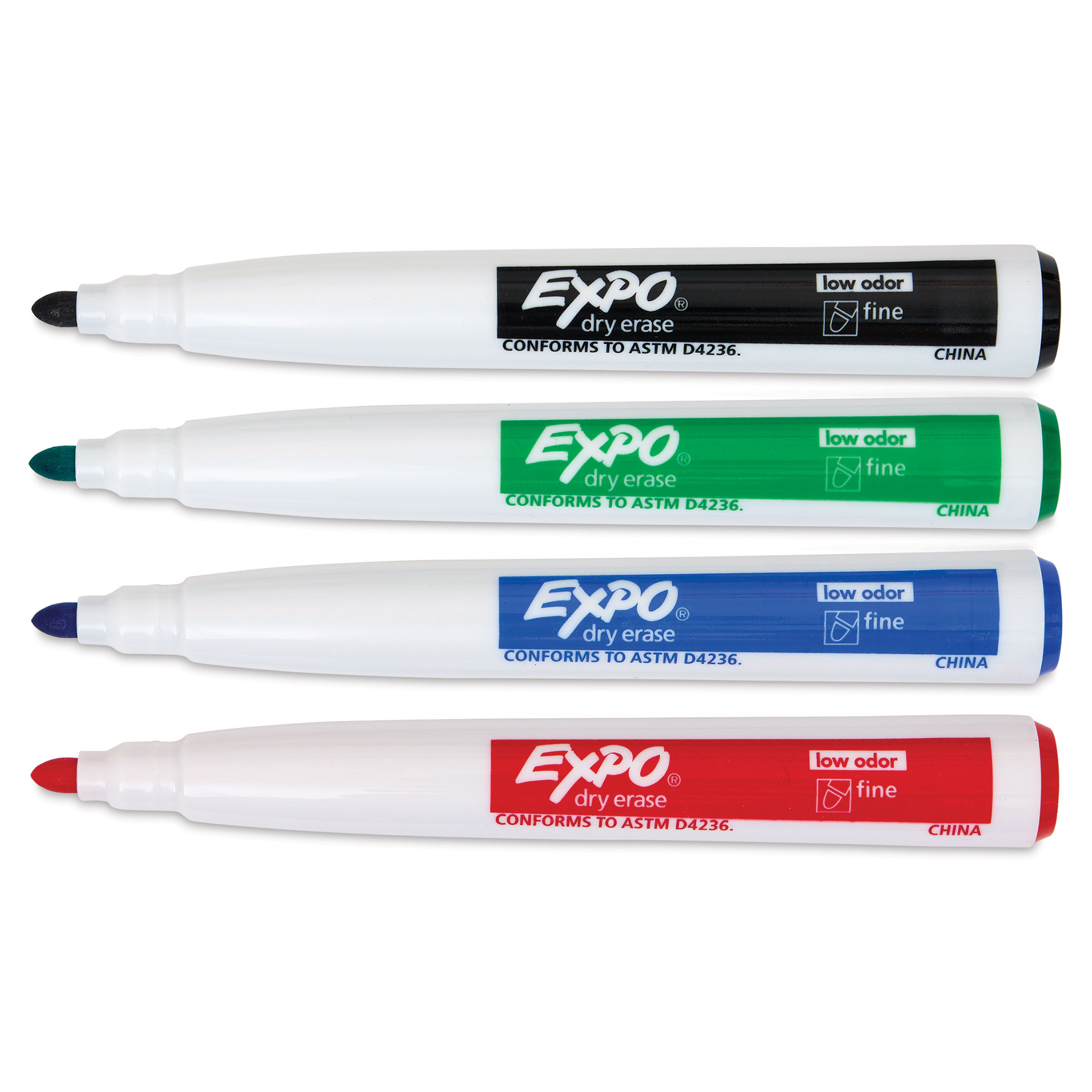 Expo Ultra-Fine Tip Dry Erase Markers - Set of 4, Black, BLICK Art  Materials