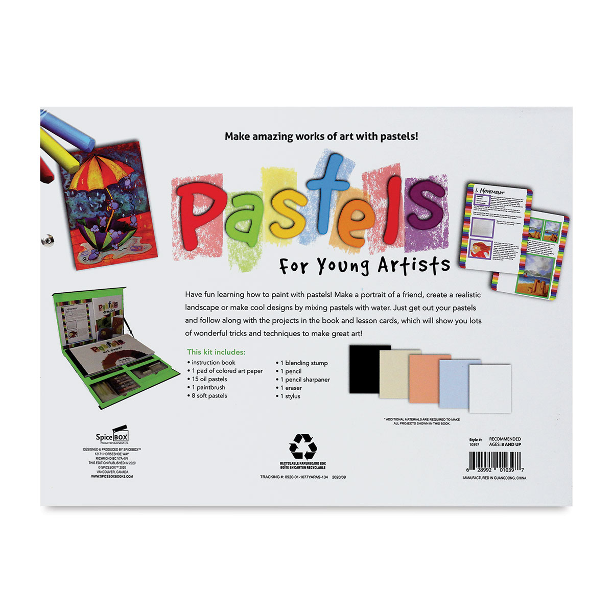 SpiceBox Children's Art Kits Petit Picasso Pastels Kit For Kids, Drawing Pastel  Kit With 13 Colorful Projects 