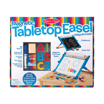 Melissa & Doug Double-Sided Magnetic Tabletop Easel (In packaging)