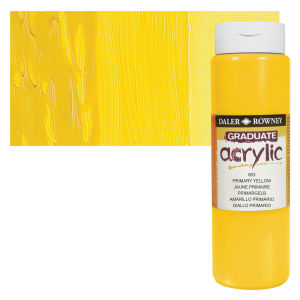 Daler-Rowney Graduate Acrylics - Primary Yellow, 500 ml bottle